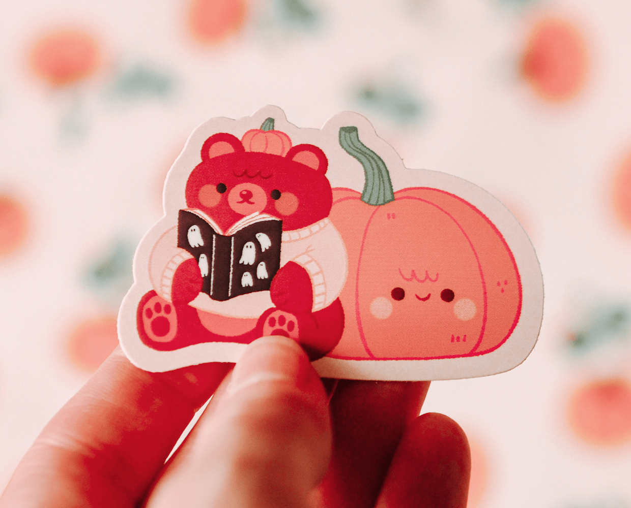 Spooky bear sticker